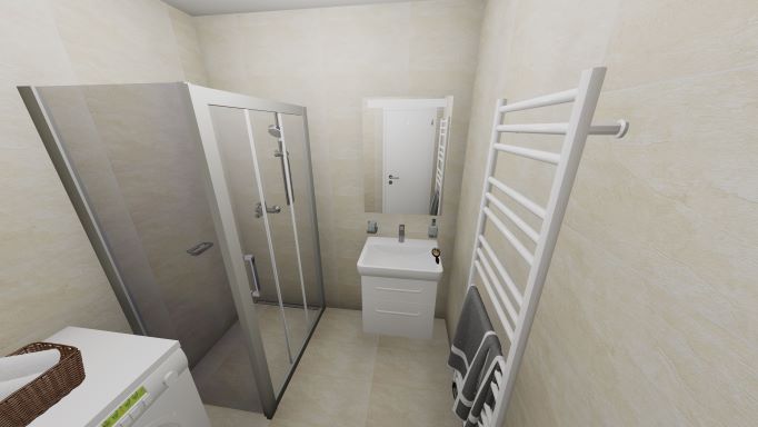 Rekonstrukce koupelny (NA KLÍČ) ECONOMY 2x2m (4m2)