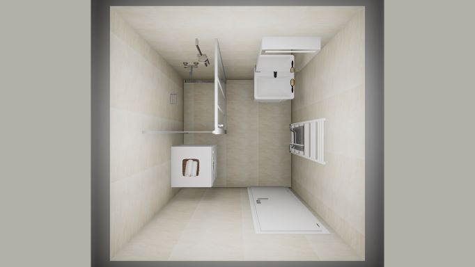 Rekonstrukce koupelny (NA KLÍČ) ECONOMY 2x2m (4m2)